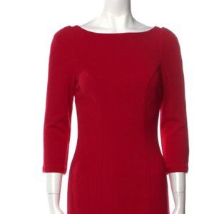 DVF red dress
